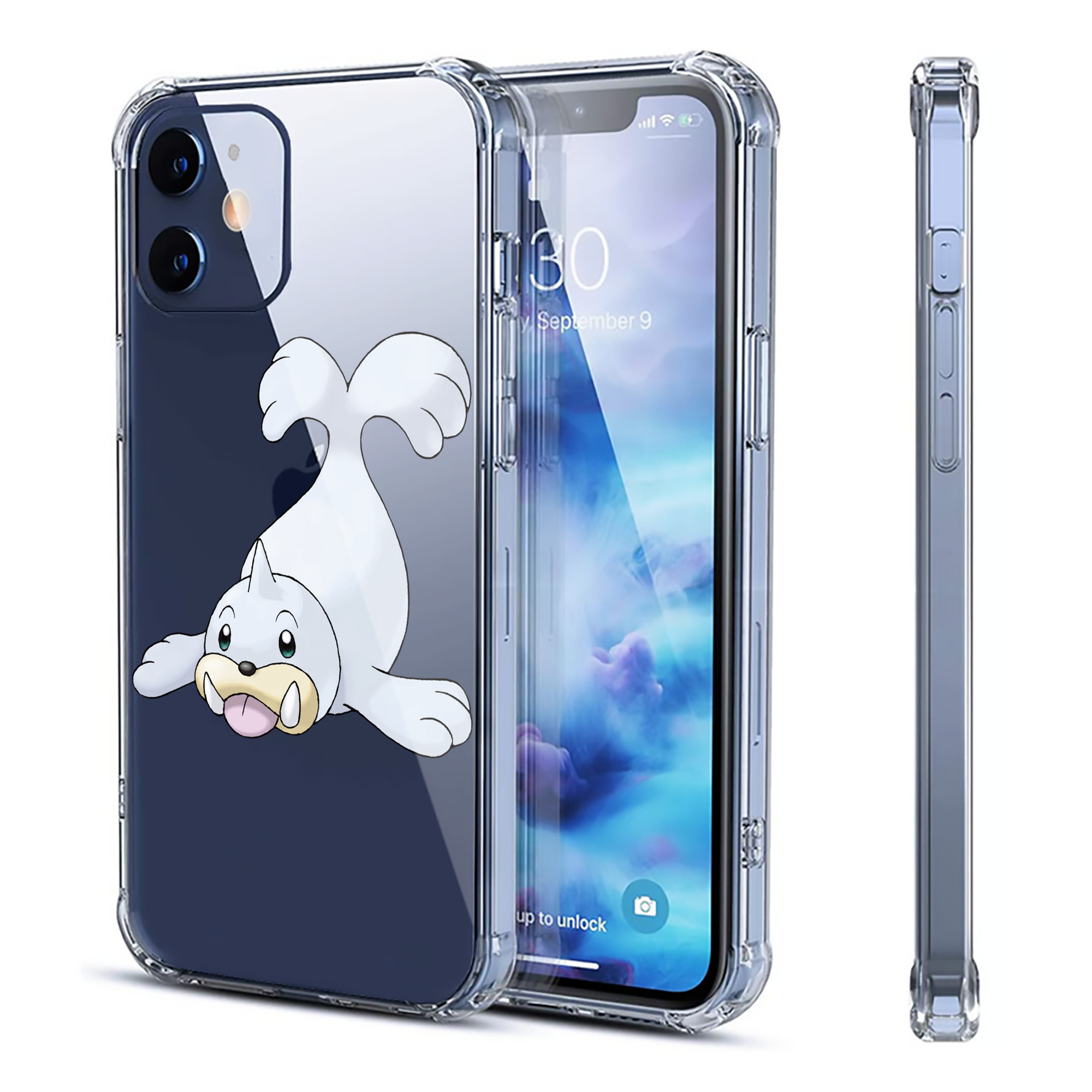 （画像用） ポケットモンスター Pokémon 【iPhone 12シリーズ対応】透明スマホケース（クリアソフトケース）